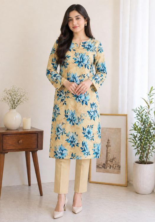 Azure Bloom Lawn 2-Piece Suit